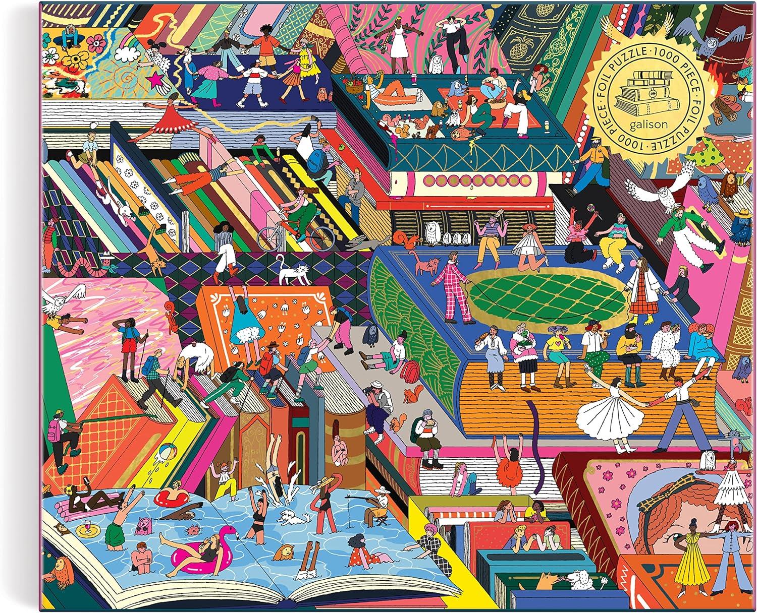 Galison Novel Neighborhood Foil Jigsaw Puzzle (1000 Pieces)