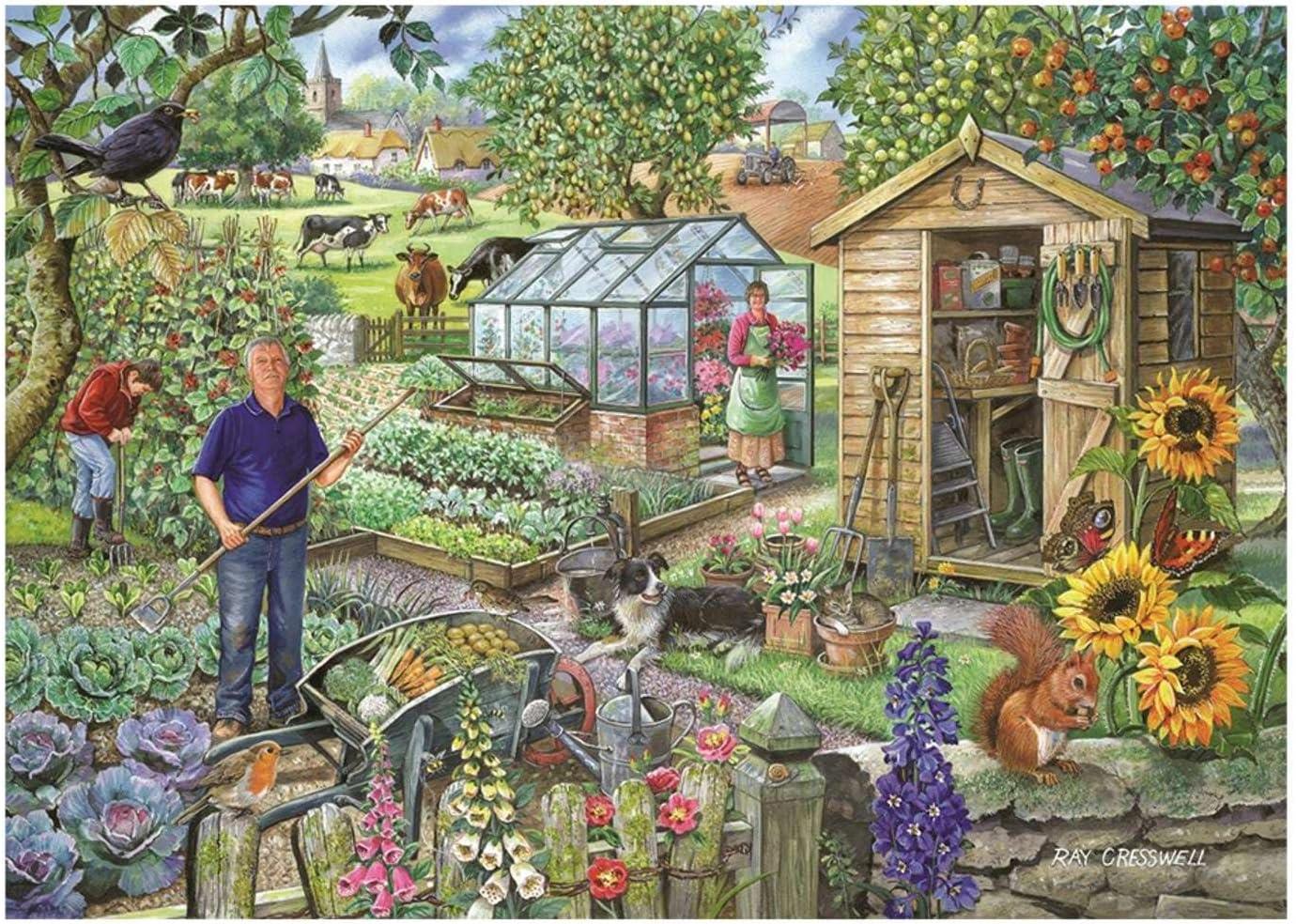House of Puzzles At The Allotment Jigsaw Puzzle (Big 500 XL Pieces)