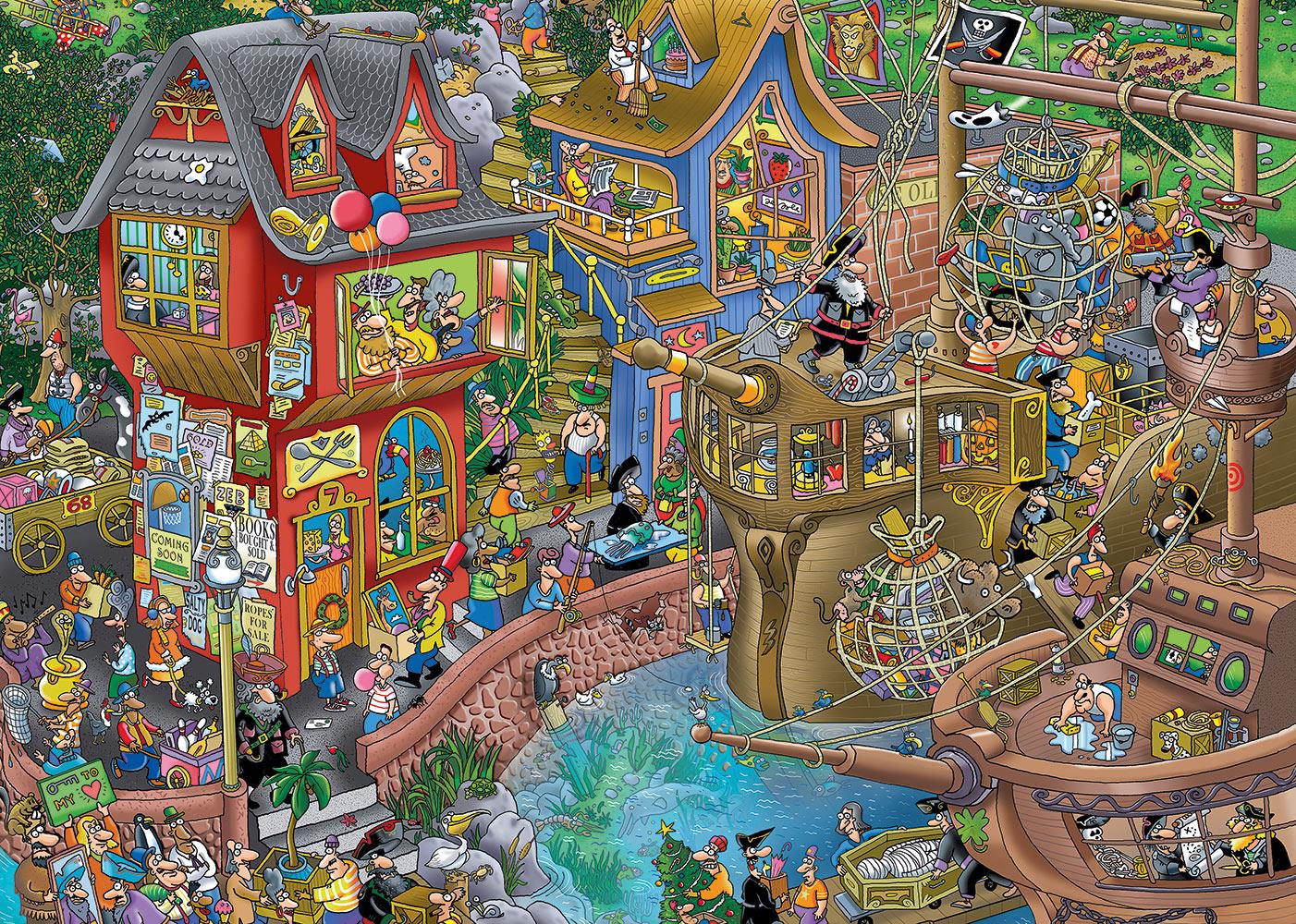 Alipson Pontcheffs Harbor, Steve Skelton Jigsaw Puzzle (1000 Pieces)