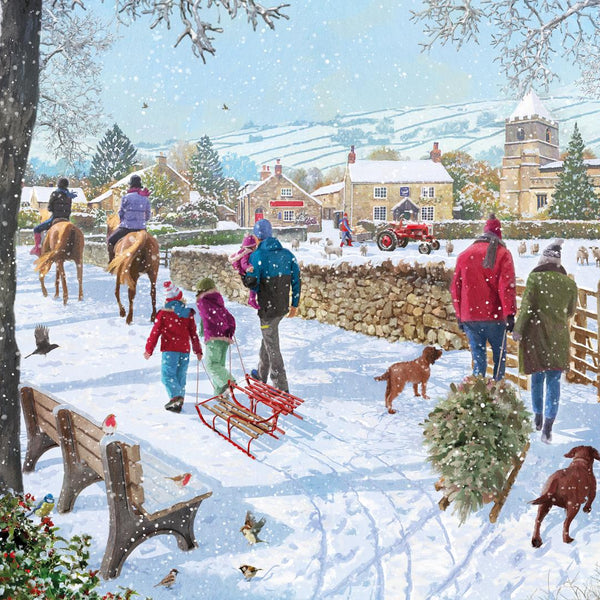 Otter House Christmas Walk Jigsaw Puzzle (1000 Pieces)