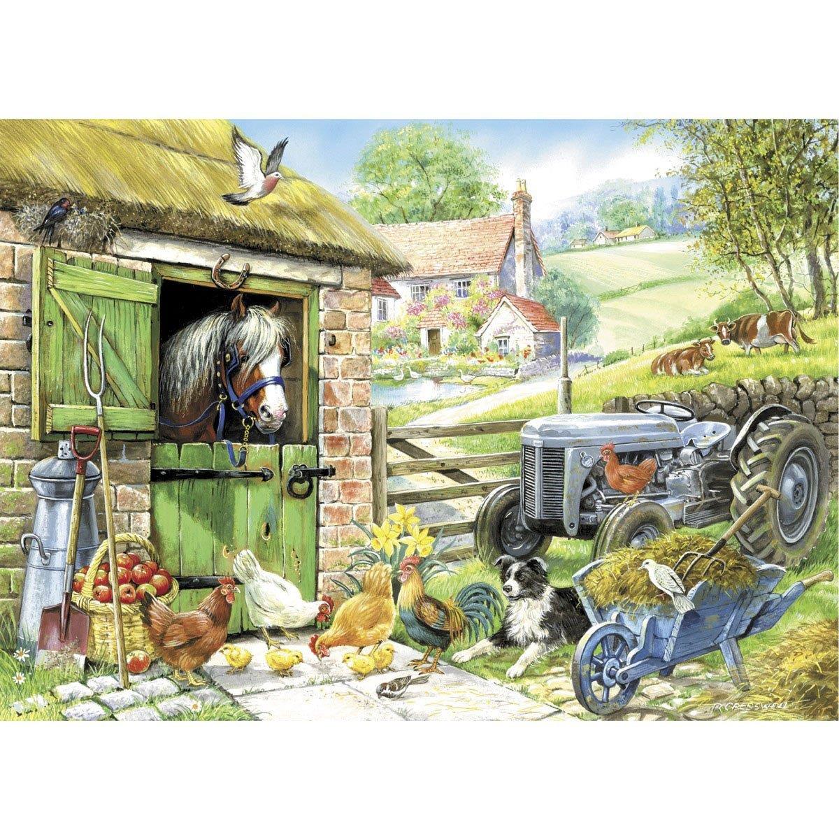 House of Puzzles Down On The Farm Jigsaw Puzzle (250 XL Pieces)