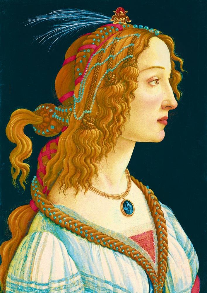 Bluebird Art Botticelli - Idealized Portrait of a Lady Jigsaw Puzzle (1000 Pieces)