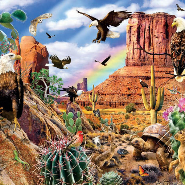 Sunsout Desert Eagles - Lori Schory Jigsaw Puzzle (1000 Pieces)