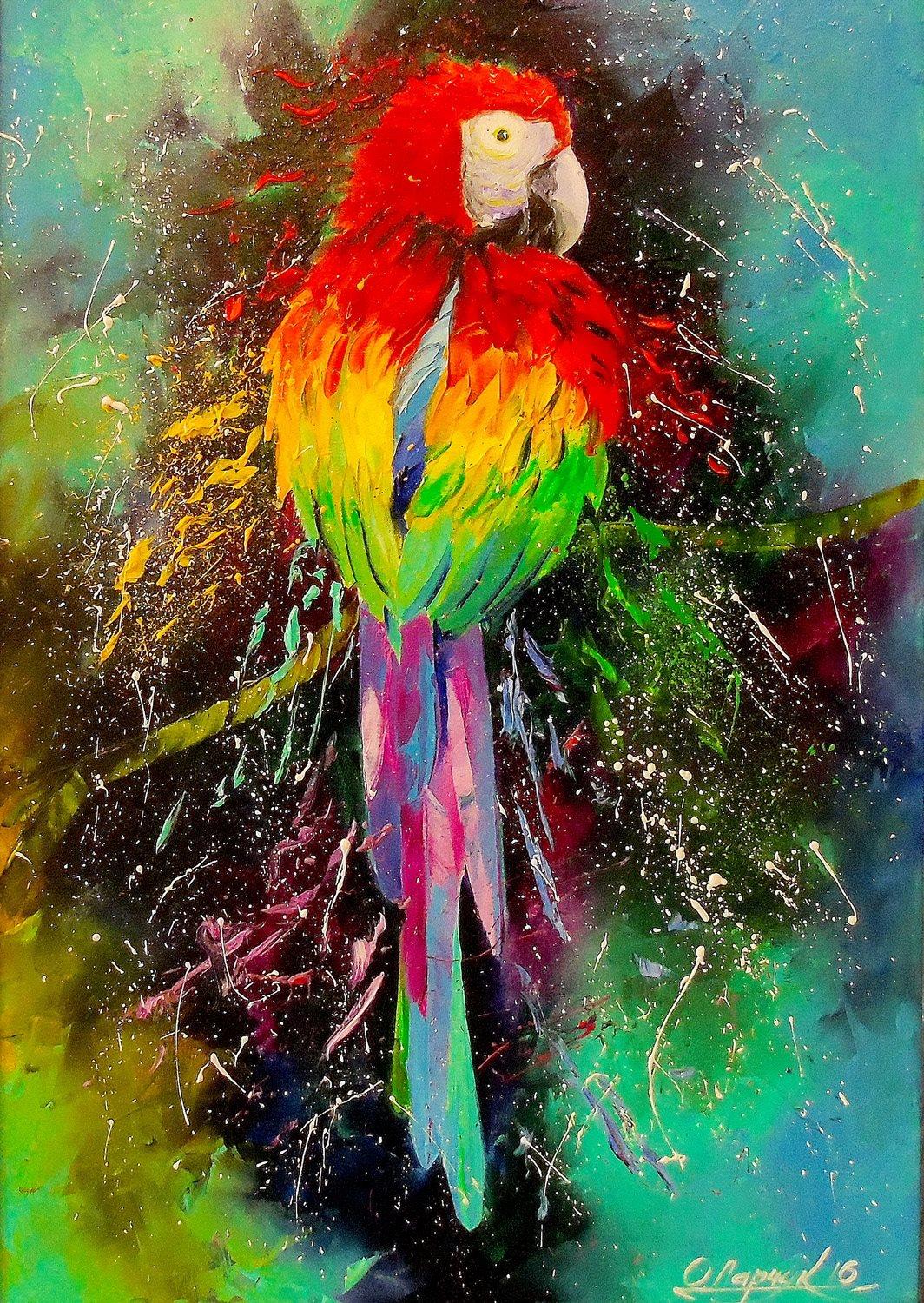 Enjoy Colorful Parrot Jigsaw Puzzle (1000 Pieces)