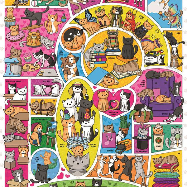 Cobble Hill Doodlecats Jigsaw Puzzle (1000 Pieces)