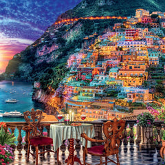 Ravensburger Dinner in Positano, Italy Jigsaw Puzzle (1000 Pieces) DAMAGED BOXQ