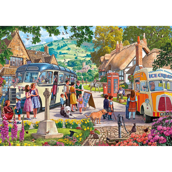 Gibsons Boarding the Bus Jigsaw Puzzle (100 XXL Pieces)