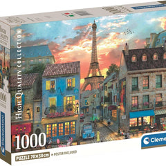Clementoni Streets of Paris Jigsaw Puzzle (1000 Pieces)