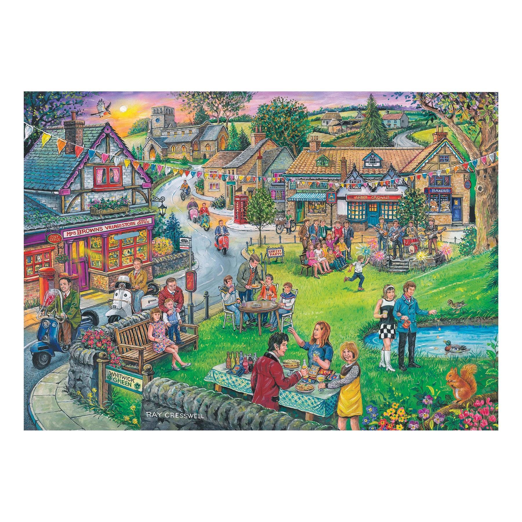 House of Puzzles Sixties Green Jigsaw Puzzle (BIG 250 XL Pieces)