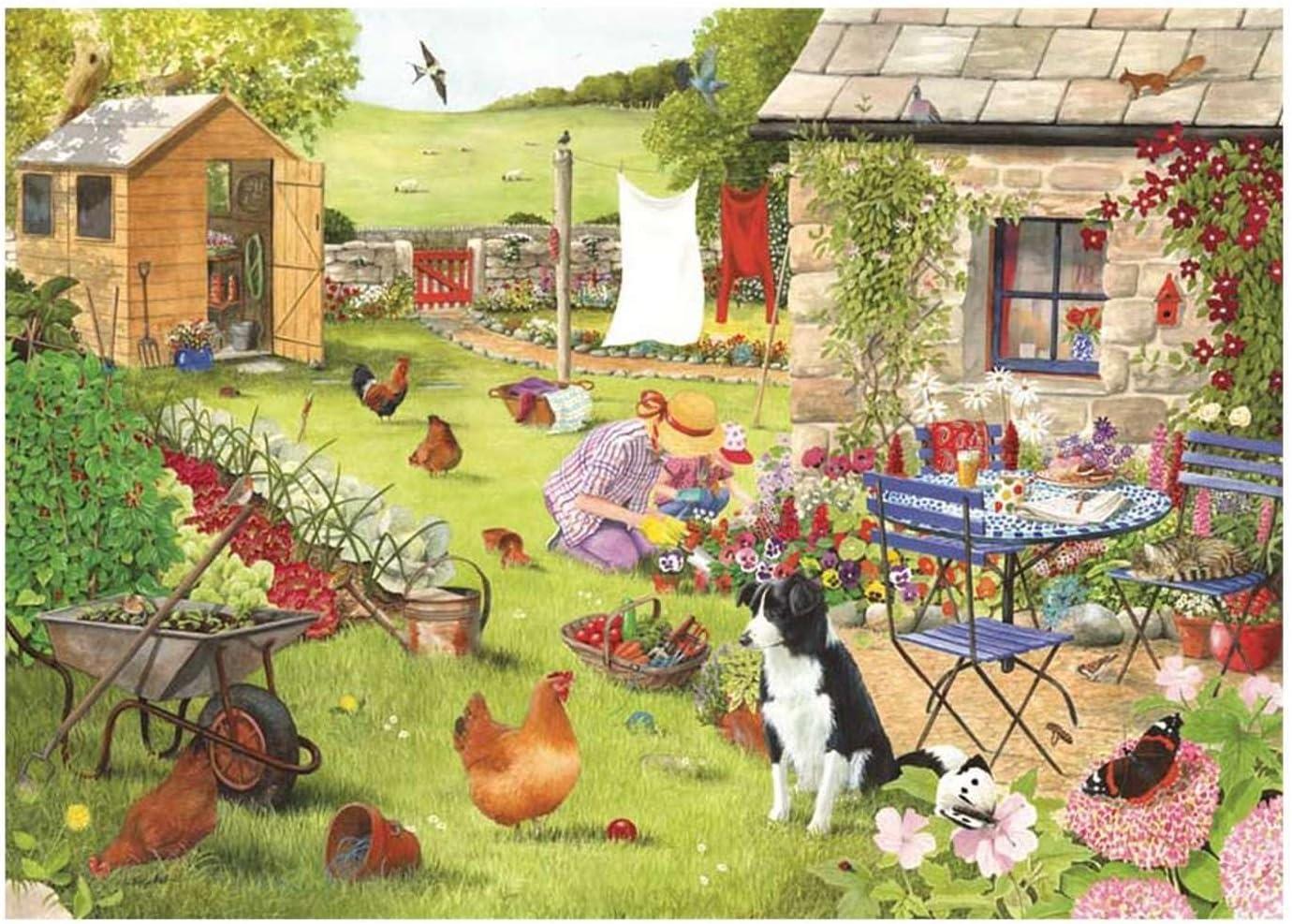 House of Puzzles Grandma's Garden BIG Jigsaw Puzzle (500 XL Pieces)