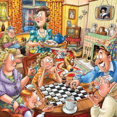 Wasgij Destiny 25 Games Night! Jigsaw Puzzle (1000 Pieces)