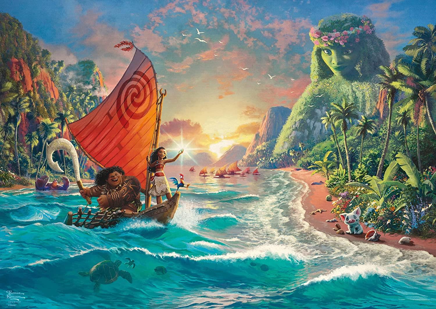 Schmidt Thomas Kinkade: Disney Moana - Vaiana Jigsaw Puzzle (1000