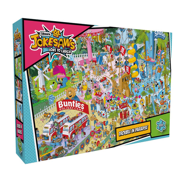 Gibsons Trouble in Paradise Jokesaws Jigsaw Puzzle (1000 Pieces)