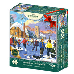 Skating By The Church Jigsaw Puzzle (1000 Pieces)