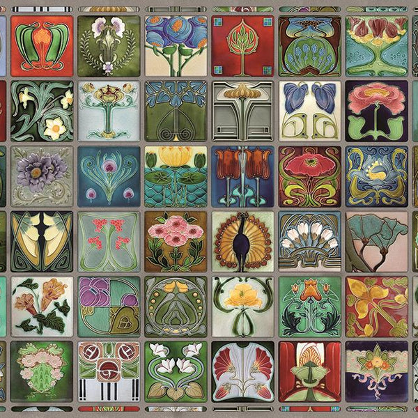 Cobble Hill Art Nouveau Tiles Jigsaw Puzzle (1000 Pieces)