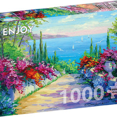 Enjoy Sunny Road to the Sea Jigsaw Puzzle (1000 Pieces)