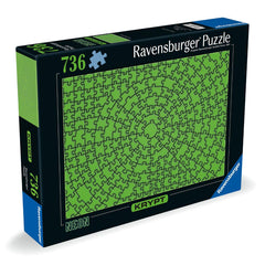 Ravensburger Krypt Neon Green Jigsaw Puzzle (736 Pieces)