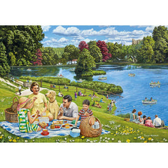 Gibsons A Day out with the Family / Day Trip to Arundel Jigsaw Puzzle (4 x 500 Pieces)