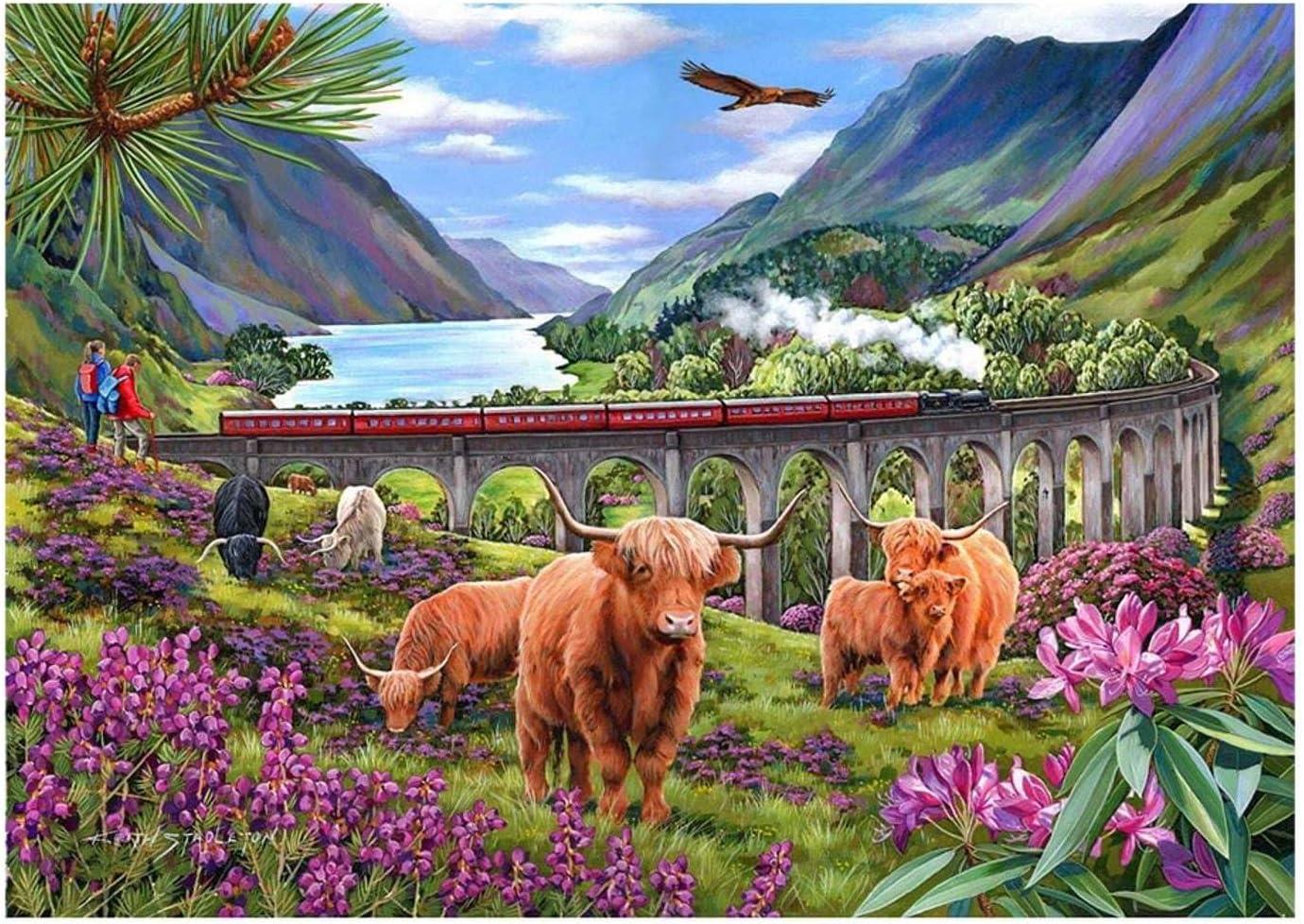 House of Puzzles Glenfinnan Ladies Jigsaw Puzzle (BIG 500 XL Pieces)