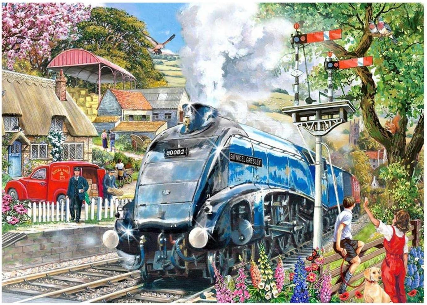 House of Puzzles Knight Train Jigsaw Puzzle (Big 500 XL Pieces)