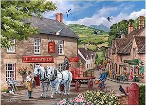 House of Puzzles Pulling Their Weight - Big Jigsaw Puzzle (500 XL Pieces)