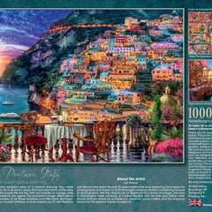 Ravensburger Dinner in Positano, Italy Jigsaw Puzzle (1000 Pieces) DAMAGED BOXQ