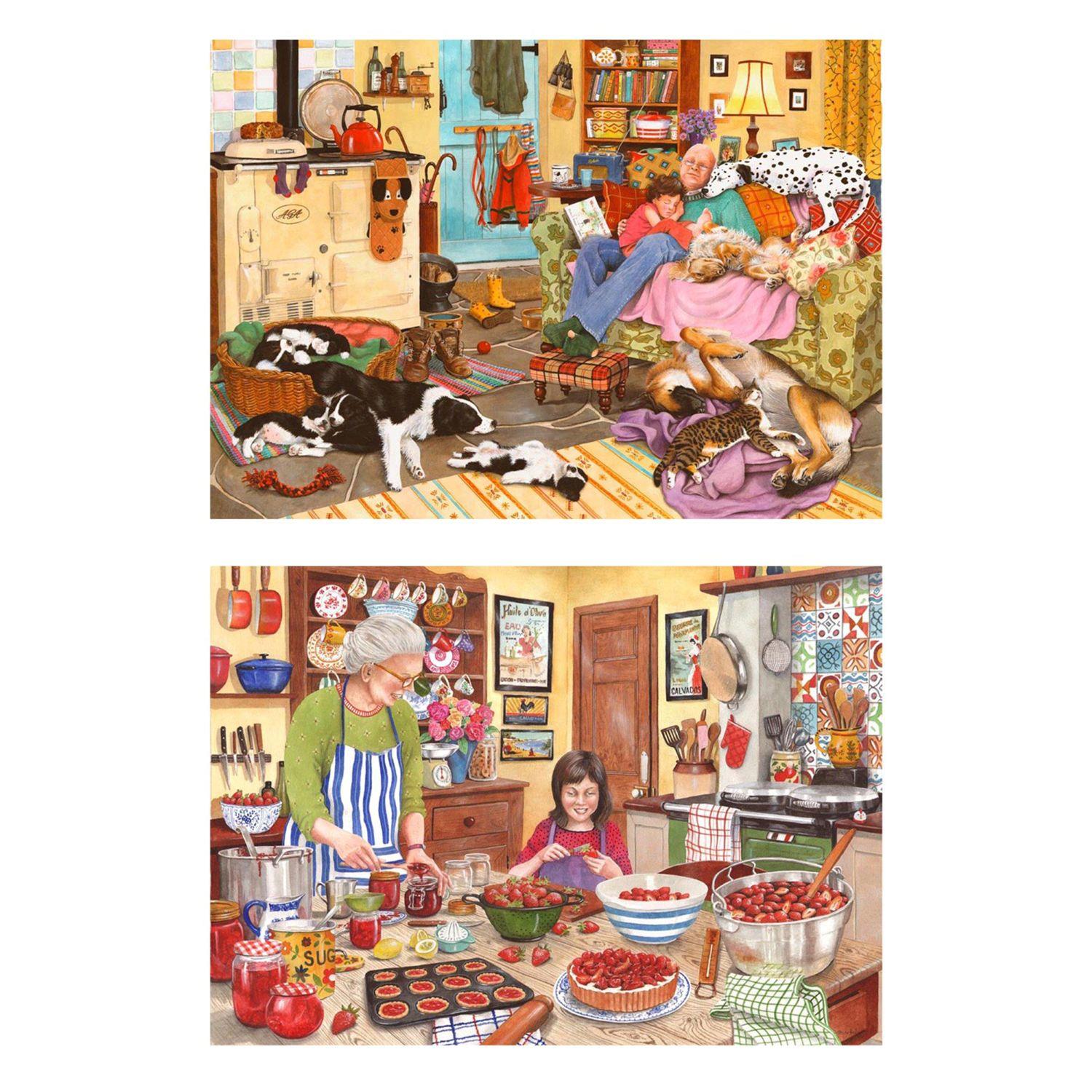 House of Puzzles Heart Of The Home - Big Jigsaw Puzzles (2 x 500 XL Pieces)