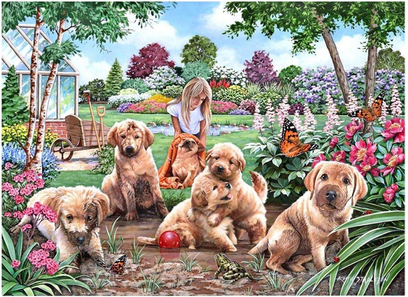 House of Puzzles Mucky Pups - Big Jigsaw Puzzle (500 XL Pieces)