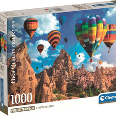 Clementoni Balloons In Cappadocia Jigsaw Puzzle (1000 Pieces)