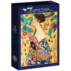 Bluebird Art Klimt - Lady with Fan, 1918 Jigsaw Puzzle (2000 Pieces)