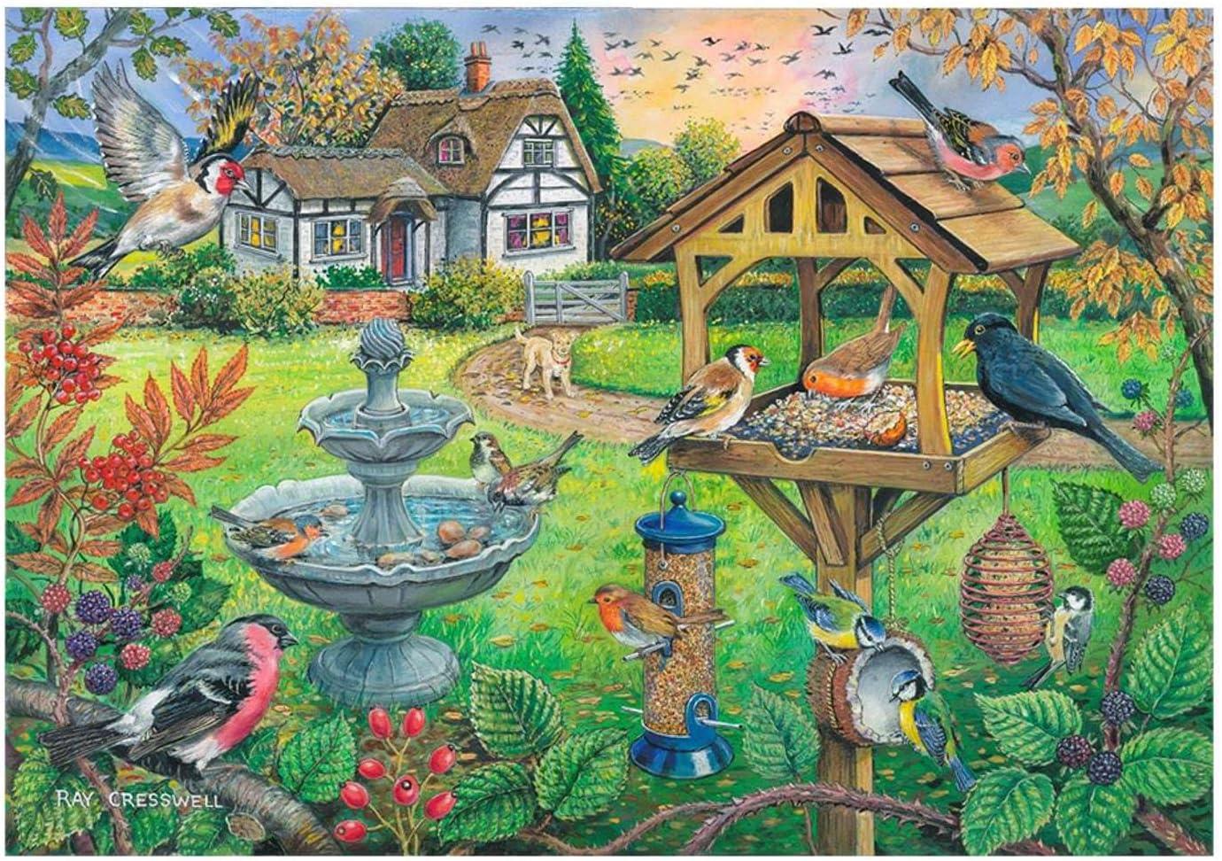 House of Puzzles Bird Table BIG Jigsaw Puzzle (500 XL Pieces)