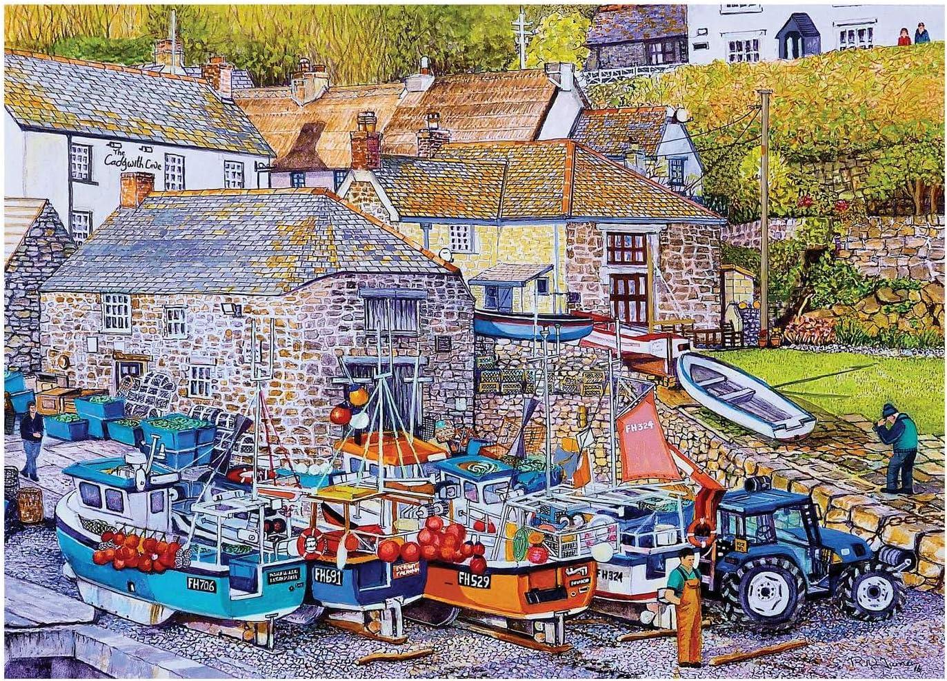 House of Puzzles Cadgwith Cove Jigsaw Puzzle (BIG 500 XL Pieces)