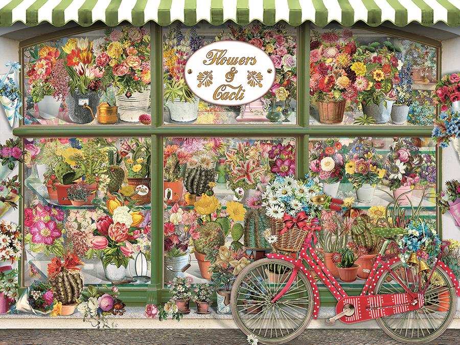 Cobble Hill Flowers & Cacti Shop Jigsaw Puzzle (275 XXL Extra Large Pieces)