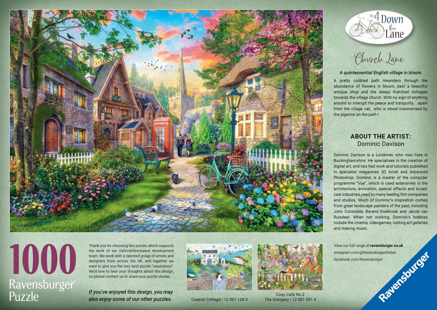 The House Of Puzzles 1000 Teile Puzzle Für Erwachsene – Künstlerisch Illustriert, 48x69 Cm, FSC-Karton