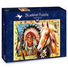 Bluebird Indian Chief Jigsaw Puzzle (1500 Pieces)