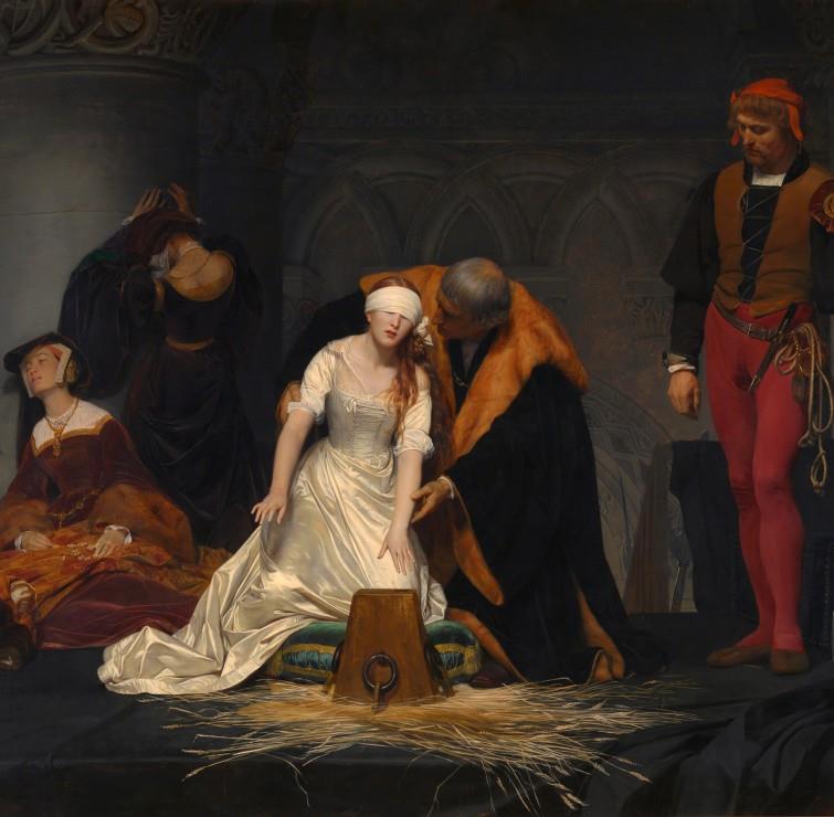 Grafika Paul Delaroche : The Execution of Lady Jane Grey, 1833 Jigsaw Puzzle (1000 Pieces)