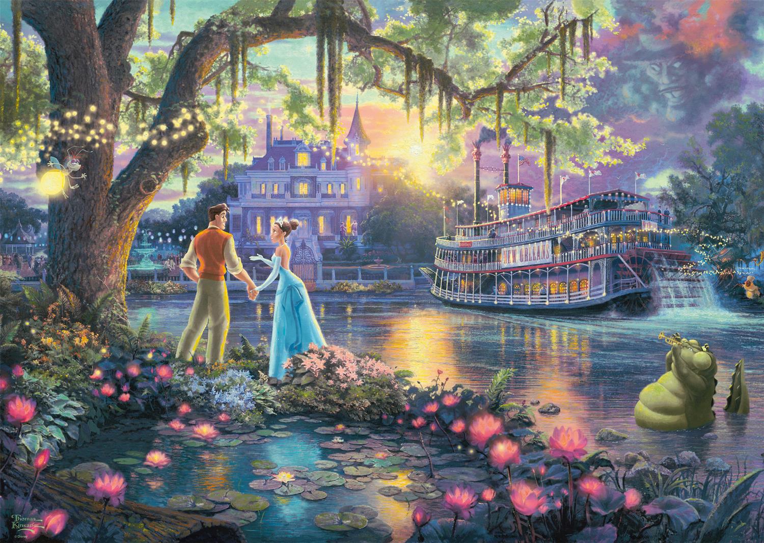 Schmidt Kinkade Disney The Princess and the Frog Jigsaw Puzzle (1000 Pieces)