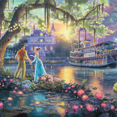 Schmidt Kinkade Disney The Princess and the Frog Jigsaw Puzzle (1000 Pieces)
