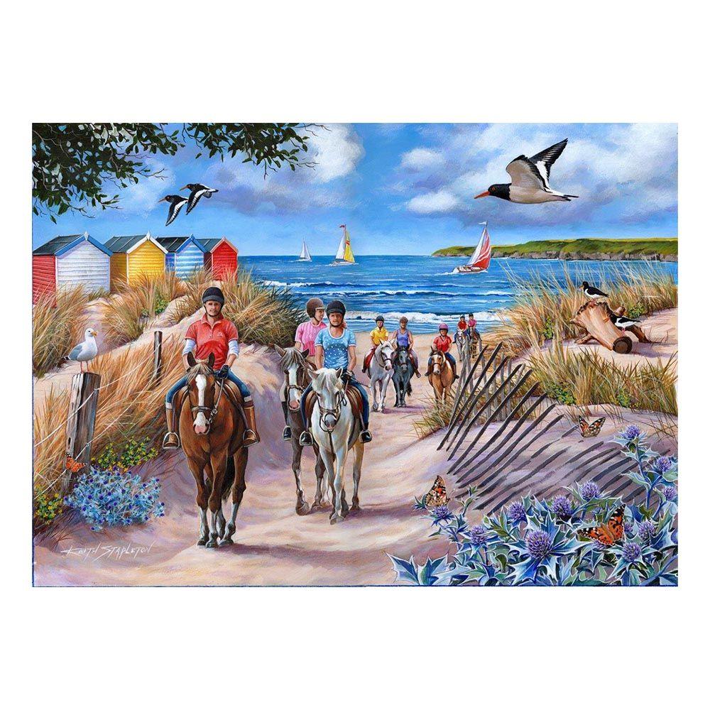 House of Puzzles Sea Horses Jigsaw Puzzle (500 XL Pieces)