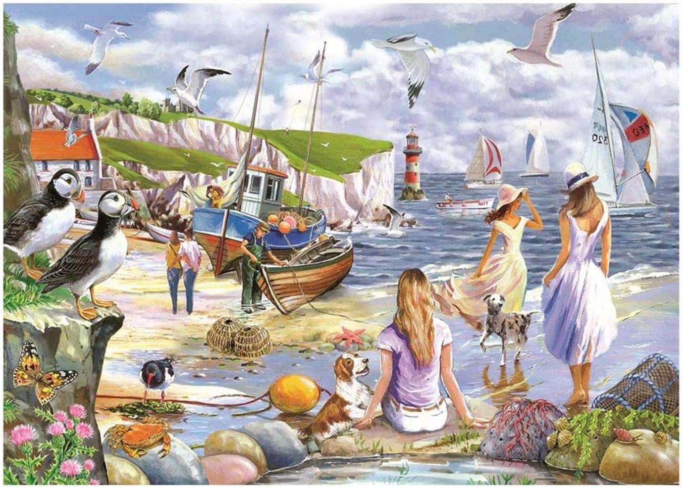 House of Puzzles Sea Shore Breezes Jigsaw Puzzle (500 XL Pieces)