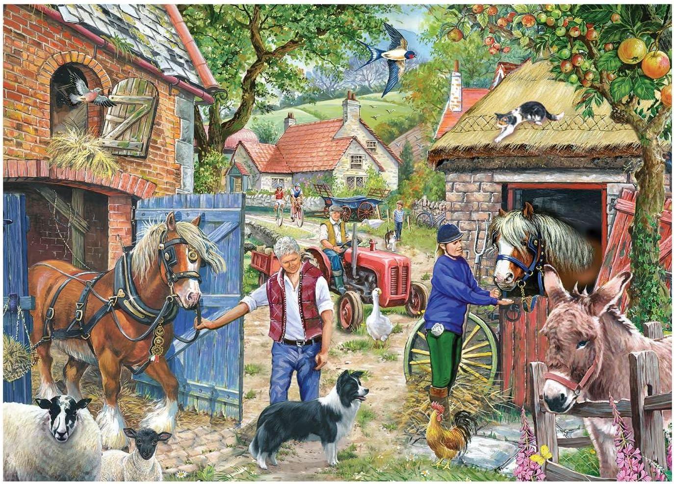 House of Puzzles Appletree Lane Jigsaw Puzzle (Big 500 XL Pieces)