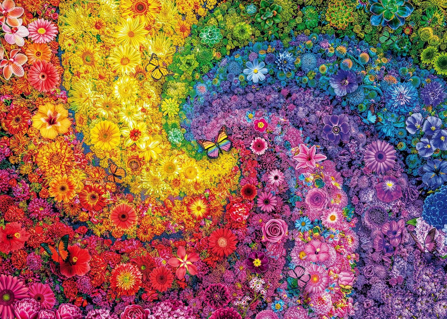 Schmidt Colourful Swirl Of Flowers Jigsaw Puzzle (2000 Pieces)