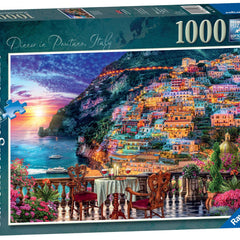 Ravensburger Dinner in Positano, Italy Jigsaw Puzzle (1000 Pieces) DAMAGED BOXQ