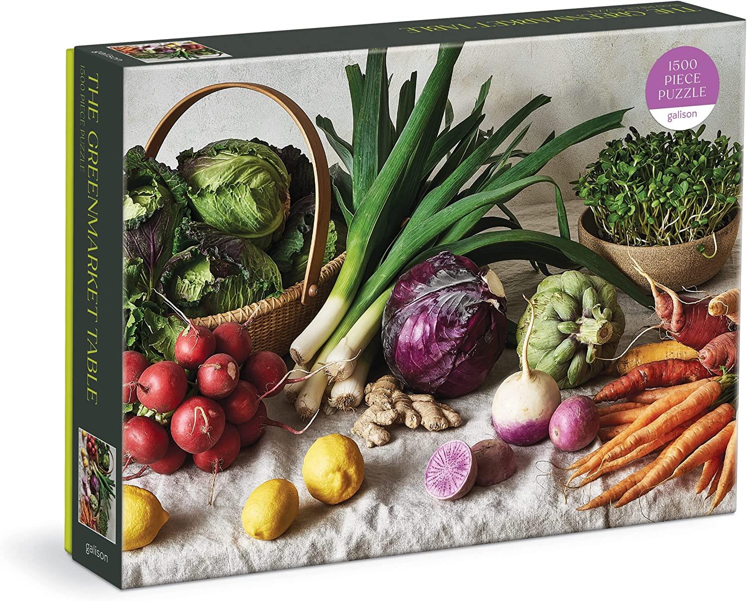 Galison The Greenmarket Table Jigsaw Puzzle (1500 Pieces)