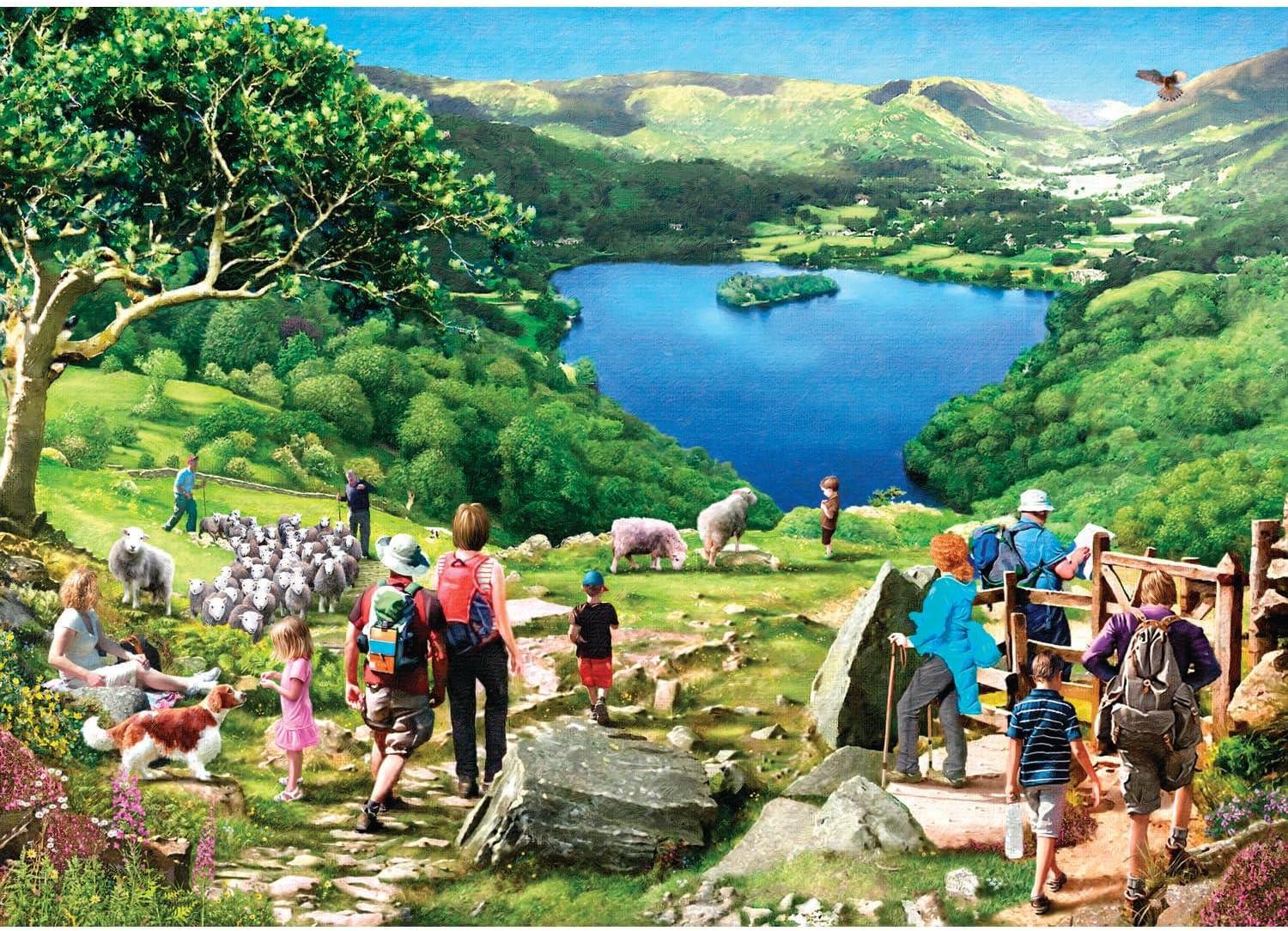 House of Puzzles Lake View - Big Jigsaw Puzzle (500 XL Pieces)