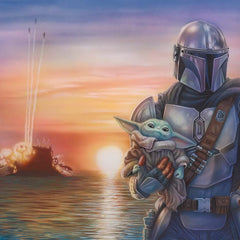 Schmidt Thomas Kinkade: Disney Star Wars The Mandalorian - A New Direction Jigsaw Puzzle (1000 Pieces)