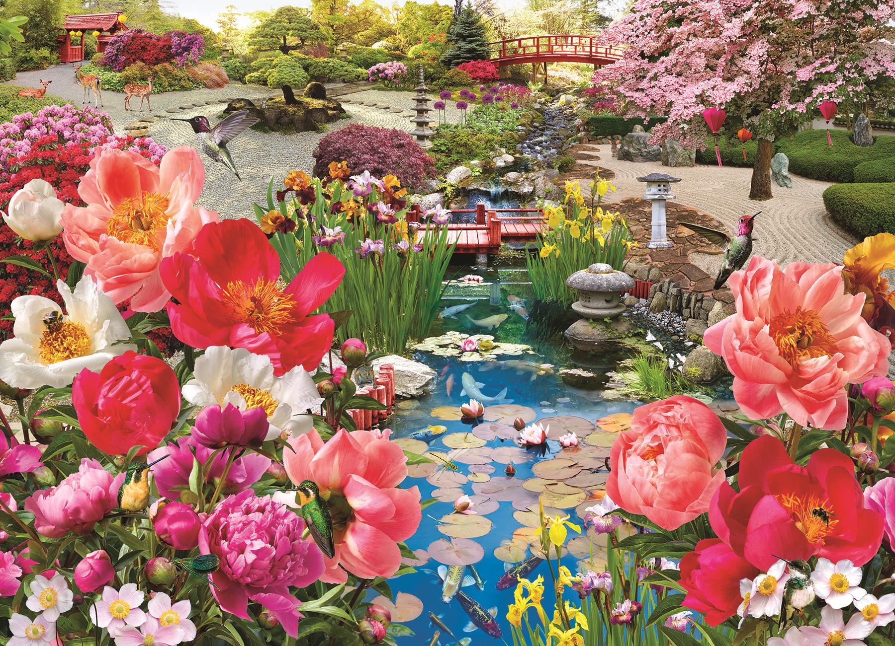 Cobble Hill Japanese Garden Jigsaw Puzzle (1000 Pieces) – PDK