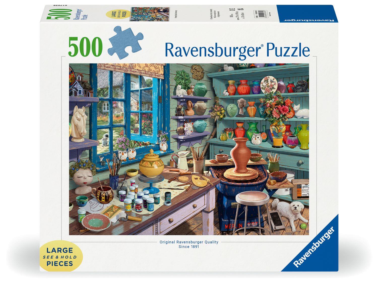Ravensburger Pottery Studio Sanctuary Jigsaw Puzzle (500 XL Extra