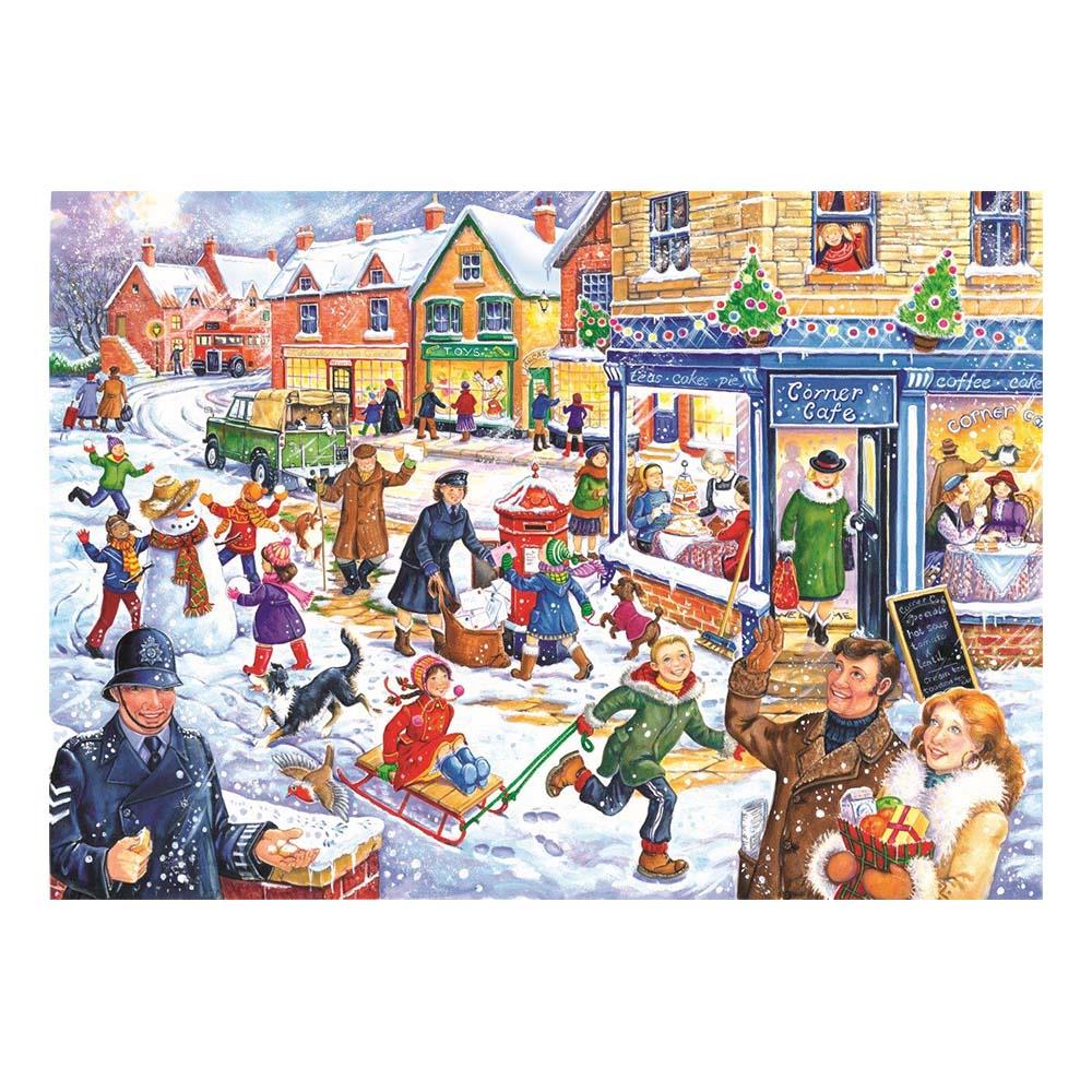 House of Puzzles Out In The Snow BIG Jigsaw Puzzle (250 XL Pieces)