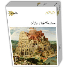 Grafika Pieter Brueghel: Tower of Babel, 1563 Jigsaw Puzzle (1000 Pieces)